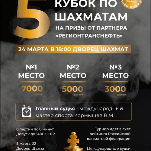 5 юбилейный кубок по шахматам